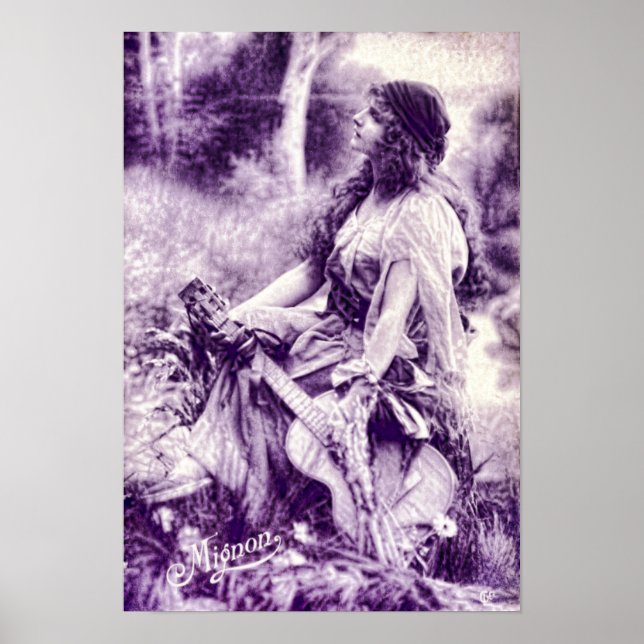 Affiche Vintage Gypsy Girl (Devant)