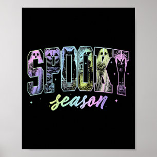 Affiche Vintage Halloween Horreur Soky Saison Ghost Mens W