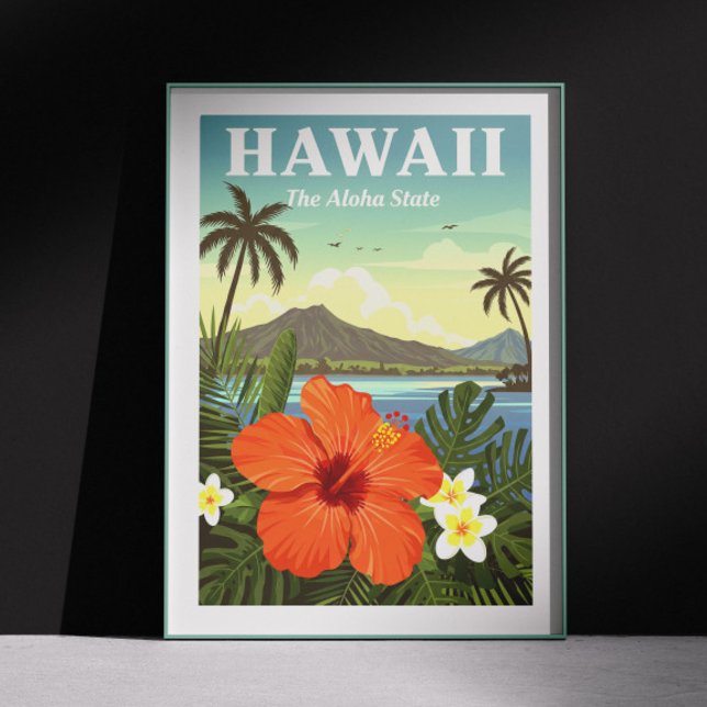 Affiche Vintage Hawaii (Créateur téléchargé)