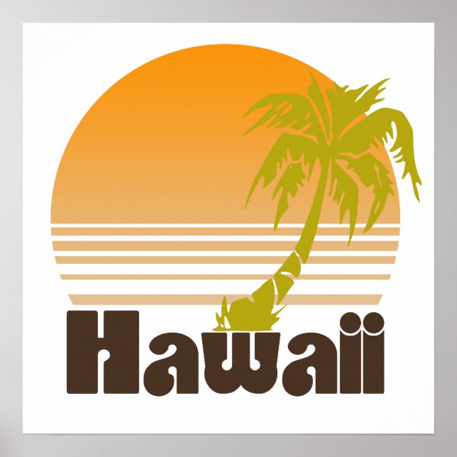 Affiche Vintage Hawaii (Devant)