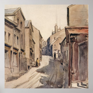 Affiche Vintage Haworth West Yorkshire Angleterre Bronte