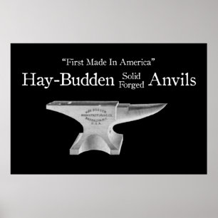 Affiche Vintage Hay-Budden Anvil