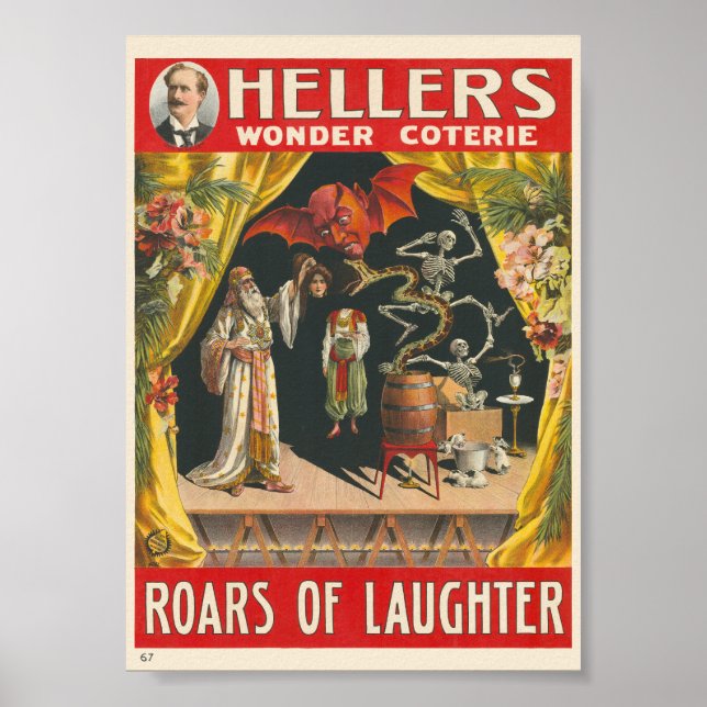 Affiche vintage Hellers Wonder Coterie (Devant)