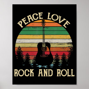 Affiche Vintage Hippie Van Flower Bus Peace Love
