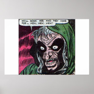 Affiche Vintage horror comics   Scary vintage comics 40s