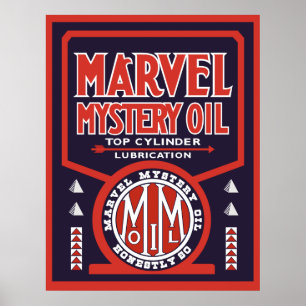 Affiche Vintage Huile