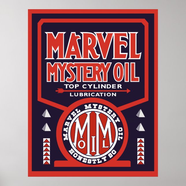 Affiche Vintage Huile (Devant)