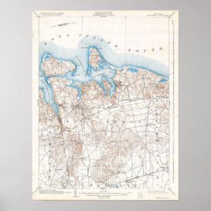 Affiche Vintage Huntington Northport Long Island New York