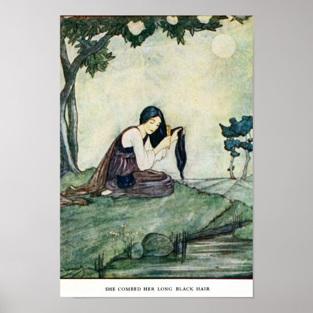 Affiche Vintage Illustration Rie Cramer Grimm's Fairy Tale (Devant)