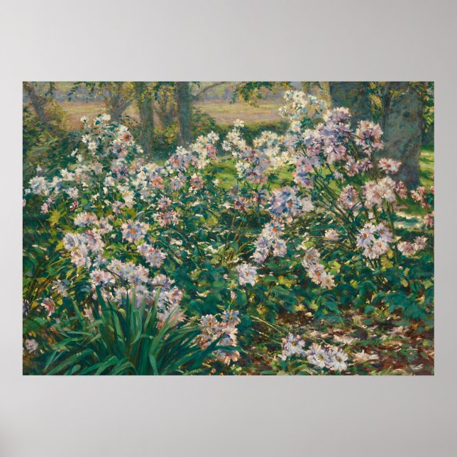 Affiche Vintage impressionniste peinture florale (Devant)