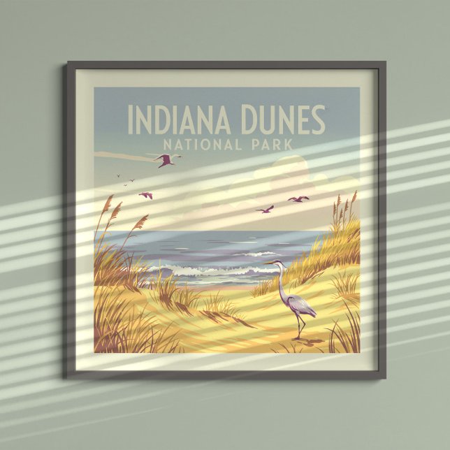Affiche Vintage Indiana Dunes National Park  (Créateur téléchargé)