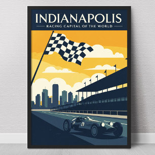 Affiche Vintage Indianapolis