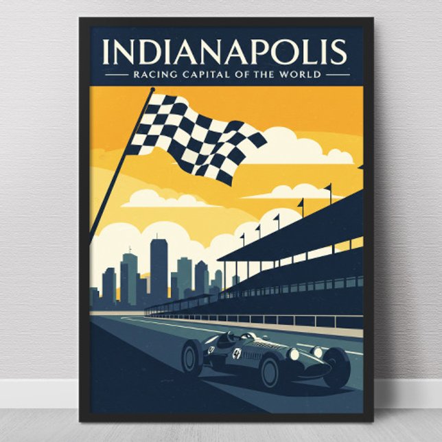 Affiche Vintage Indianapolis (Créateur téléchargé)