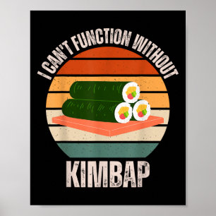 Affiche Vintage Je ne peux pas fonctionner sans amateur de