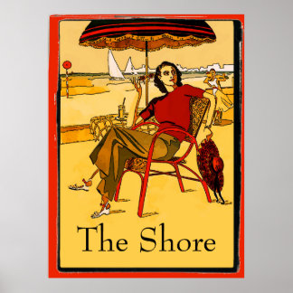 Affiche Vintage Jersey Shore, modifier le texte