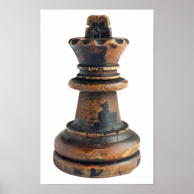 Affiche Vintage jeu d'échecs (Devant)