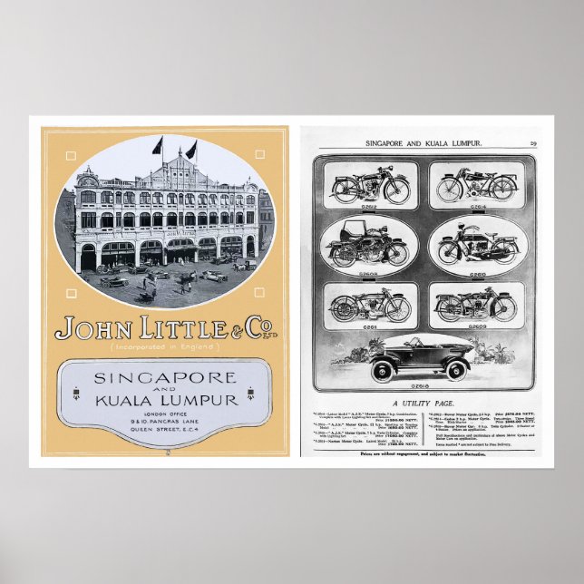 Affiche Vintage John Little Publicité (Devant)