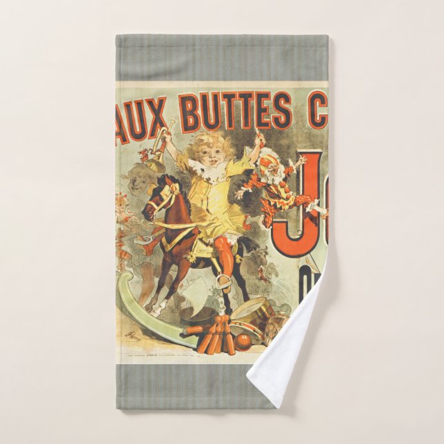 Affiche Vintage Jouets Amis Joets Français (Serviette à main)