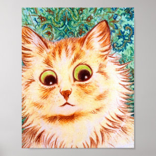 Affiche Vintage Kaleidoscope Cat By Louis Wain