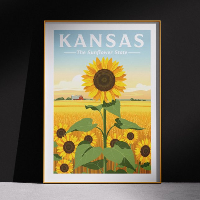 Affiche Vintage Kansas (Créateur téléchargé)