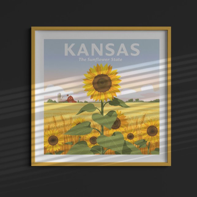 Affiche Vintage Kansas (Créateur téléchargé)