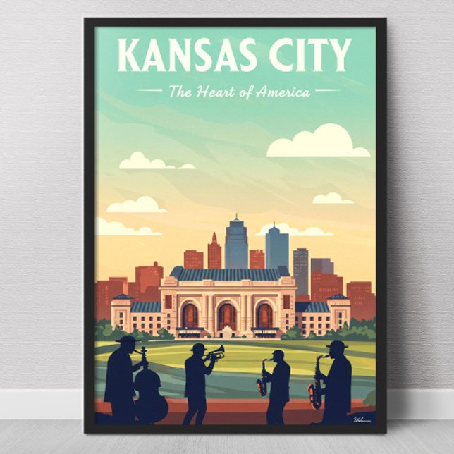 Affiche Vintage Kansas City (Créateur téléchargé)