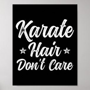 Affiche Vintage Karate Hair Ne vous souciez pas Funny Mart