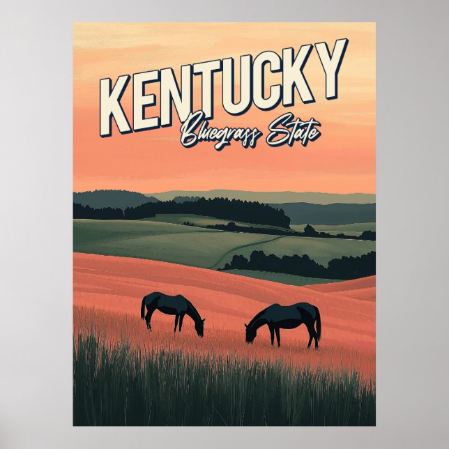 Affiche Vintage Kentucky Travel (Devant)