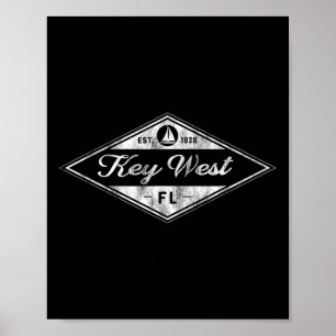 Affiche Vintage Key West Florida Keys Est 1828 Vacances So