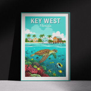 Affiche Vintage Key West Floride