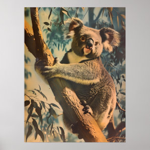 Affiche Vintage Koala