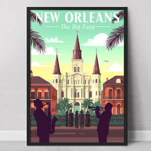 Affiche Vintage La Nouvelle-Orléans