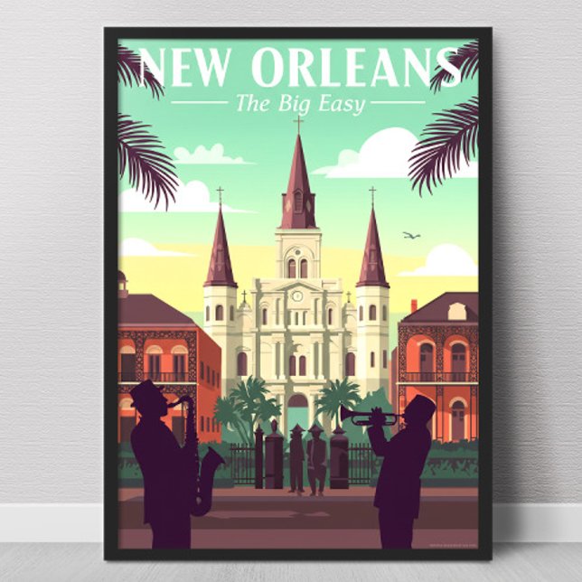 Affiche Vintage La Nouvelle-Orléans (Créateur téléchargé)