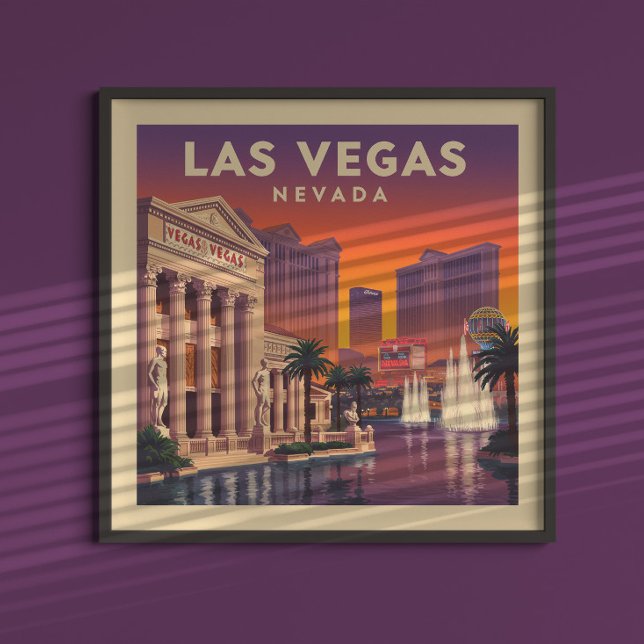 Affiche Vintage Las Vegas Nevada (Créateur téléchargé)