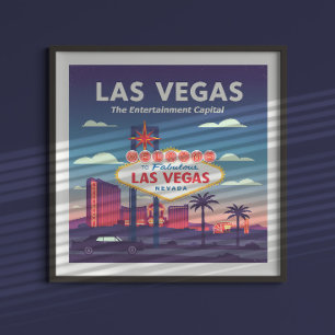 Affiche Vintage Las Vegas Nevada