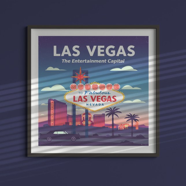 Affiche Vintage Las Vegas Nevada (Créateur téléchargé)