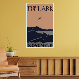Affiche Vintage "Le Lark" Florence Lundbord Abstrait