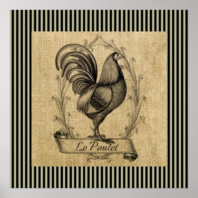 Affiche Vintage Le Poulet (Devant)
