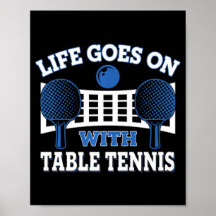 Affiche Vintage Life Continue Avec Le Jeu De Ball De Tenni