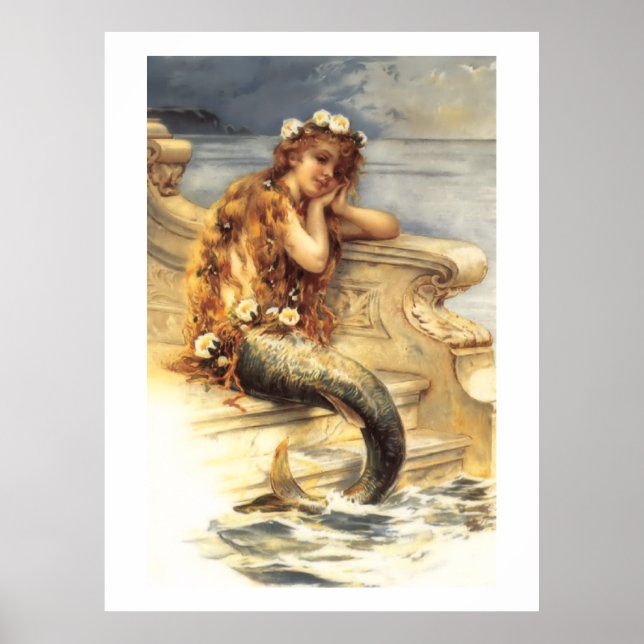 Affiche Vintage Little Mermaid (Devant)