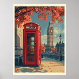 Affiche Vintage Londres Travel