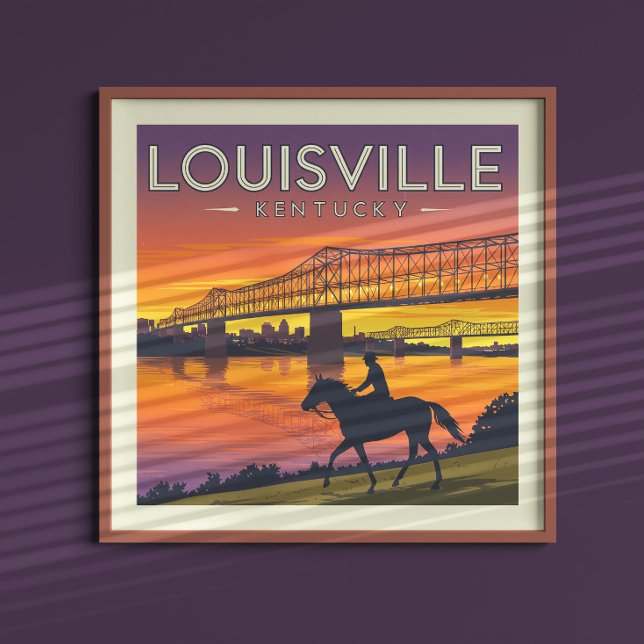 Affiche Vintage Louisville Kentucky (Créateur téléchargé)