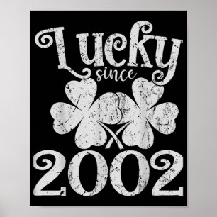 Affiche Vintage Lucky depuis 23 2002 Lucky St. Patricks Da