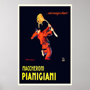 Affiche Vintage Maccheroni Pianigiani par Achille