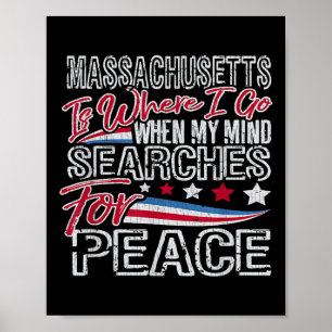 Affiche Vintage Machusetts Patriotic Memorial Day