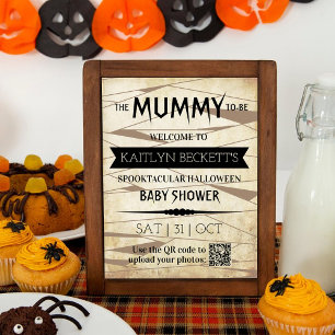 Affiche Vintage maman   Baby shower Halloween