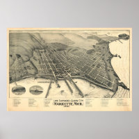 Vintage Marquette MI Map (1897)