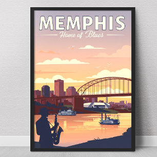 Affiche Vintage Memphis