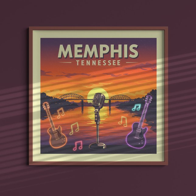 Affiche Vintage Memphis Tennessee (Créateur téléchargé)