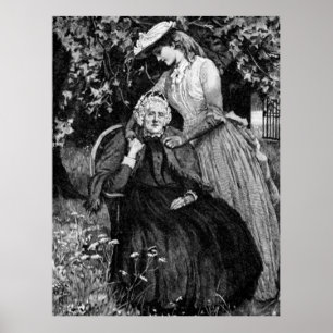 Affiche Vintage mère fille grand-fille LG